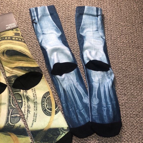 Bundle X3 Graphic Socks Hey Arnold! Money Bill X-Ray - Picture 2 of 7